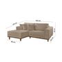 Imagem de Sofá Cronos 185cm Chaise Lado Esquerdo Meu Sofá Online