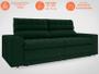 Imagem de Sofá Daytona 2,30m Assento Retrátil e Reclinável Velosuede Verde - NETSOFAS