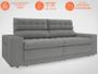 Imagem de Sofá Daytona 2,50m Assento Retrátil e Reclinável Velosuede Grafite - NETSOFAS