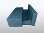 Imagem de Sofá de 03 Lugares Life_MA Com Baú que se Transforma em Sofá Cama Resistente e Confortável em Linho Sintético