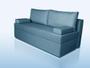 Imagem de Sofá de 03 Lugares Life_MA Com Baú que se Transforma em Sofá Cama Resistente e Confortável em Linho Sintético