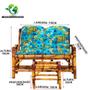 Imagem de Sofá De Bambu 2 Lugares Com Mesa De Centro P/ Varanda Oferta