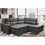 Imagem de Sofá de Canto 2,60x2,36m Retrátil e Reclinável com Molas Cama inBox Platinum Direito Suede Cinza