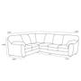 Imagem de Sofa de Canto 5 Lugares Almofada Fixa Resistente Confortável Takei Estofados Tulum 90x260x205cm