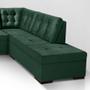 Imagem de Sofa de canto com chaise Roma Verde A90