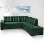 Imagem de Sofa de Canto com Chaise Roma Verde A90