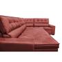 Imagem de Sofa de Canto Retrátil e Reclinável Cama inBox Austin 3,65X2,54 ou 2,54X3,65 Velusoft Vermelho