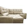 Imagem de Sofa de Canto Retrátil e Reclinável com Molas Cama inBox Austin 2,40m x 2,40m Suede Velusoft Bege