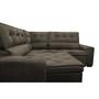 Imagem de Sofa de Canto Retrátil e Reclinável com Molas Cama inBox Austin 2,70m x 2,70m Suede Velusoft Café