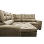 Imagem de Sofa de Canto Retrátil e Reclinável com Molas Cama inBox Austin 2,70m x 2,70m Suede Velusoft Castor
