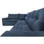 Imagem de Sofa de Canto Retrátil e Reclinável com Molas Cama inBox Oklahoma 3,45X2,41 ou 2,41X3,45 Azul