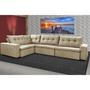 Imagem de Sofa de Canto Retrátil e Reclinável com Molas Cama inBox Oklahoma 3,65X2,51 ou 2,51X3,65 Bege