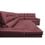 Imagem de Sofa de Canto Retrátil e Reclinável de Molas Cama inBox Austin 3,85X2,64 ou 2,64X3,85 Velusoft Vinho