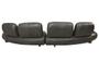 Imagem de Sofá de Couro Onix Big Chaise 4,20 m Soft Charcoal - Mempra