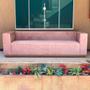 Imagem de Sofa de Luxo para sala de estar Milton 2.40m com pés de madeira maciça - Domarco