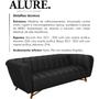 Imagem de Sofa Decorativo 2 Lugares 178 cm Alure Corano TCS 724 Moll