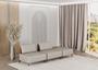 Imagem de Sofá Dream Box Moderno Modular 3,0m Bege com Encosto Terracota  Rede Móveis