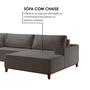 Imagem de Sofá Grécia 4 lugares com Chaise Bouclê 2,90M