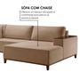 Imagem de Sofá Grécia 4 lugares com Chaise Linho 2,70M