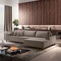 Imagem de Sofá Grécia 4 lugares com Chaise Linho 2,90M