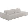 Imagem de Sofá Ilha Modular Para Sala 232cm com Puff Dublin K01 Bouclê Creme - Lyam Decor