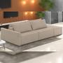 Imagem de Sofá Ilha Modular para Sala 232cm com Puff Dublin K01 Linho Bege - Lyam Decor