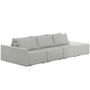 Imagem de Sofá Ilha Modular Para Sala 342cm com Puff Dublin K01 Linho Cinza - Lyam Decor