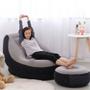 Imagem de Sofá inflável portátil 2 em 1 com puff cama ultra lounge