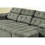 Imagem de Sofa Itália 2,02 Mts Retrátil e Reclinavel Tecido Suede Cinza - Cama InBox