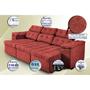 Imagem de Sofa Itália 2,60 Mts Retrátil e Reclinavel Tecido Suede Vermelho - WS EStofados