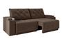 Imagem de Sofá Jaguar 2,50m Retrátil/Reclinável Bipartido Suede Marrom - XFlex Sofas