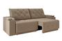 Imagem de Sofá Jaguar 2,90m Retrátil/Reclinável BipartidoSuede Capuccino - XFlex Sofas
