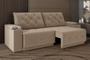 Imagem de Sofá Jaguar 2,90m Retrátil/Reclinável BipartidoSuede Capuccino - XFlex Sofas