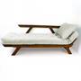 Imagem de Sofá Japão Futon Acquablock Branco Off Madeira Imbuia