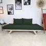 Imagem de Sofá Japão Futon Verde Militar Em Madeira Maciça