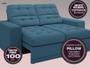 Imagem de Sofá Jobim 1,70m Assento Retrátil e Reclinável Velosuede Royal - NETSOFAS