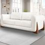 Imagem de Sofa Jolie 3 Lugares 220cm Pes Boomerang Linho Boucle 3300 Ezz