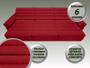 Imagem de Sofá Lincoln Assento Retrátil e Reclinável Velosuede Vermelho - NETSOFAS