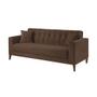 Imagem de Sofa Liverpool 3 Lugares 195 cm Base Madeira Talento Móveis