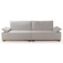 Imagem de Sofá Living Braço Articulado Deluxe 2,50m Bouclê Off White