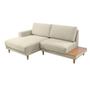 Imagem de Sofá Living com 2,30m com Chaise Direita e Lateral Madeira Rondomóveis 824 Rústico Piauí