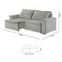 Imagem de Sofa Malibu 2 Lugares 180 cm Pes de Madeira Talento Móveis