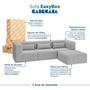 Imagem de Sofá Modular 02 Módulos de Canto Easybox Cabecasa Madeiramadeira
