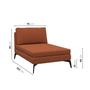 Imagem de Sofá Modular 2 Lugares com Chaise 150cm Calla Cabecasa Madeiramadeira