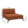 Imagem de Sofá Modular 2 Lugares com Chaise 200cm Calla CabeCasa MadeiraMadeira