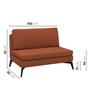 Imagem de Sofá Modular 2 Lugares com Chaise 200cm Calla CabeCasa MadeiraMadeira