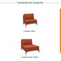 Imagem de Sofá Modular 2 Lugares com Chaise 200cm Calla CabeCasa MadeiraMadeira