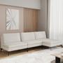 Imagem de Sofá Modular 3 Lugares com Chaise 255cm Calla Cabecasa Madeiramadeira