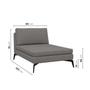 Imagem de Sofá Modular 3 Lugares com Chaise 255cm Calla Cabecasa Madeiramadeira