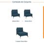 Imagem de Sofá Modular 3 Lugares com Chaise 255cm Calla Cabecasa Madeiramadeira